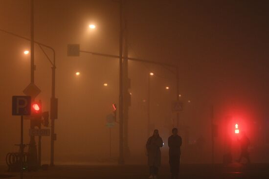 Туман в Москве