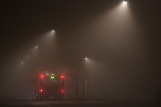 Туман в Москве