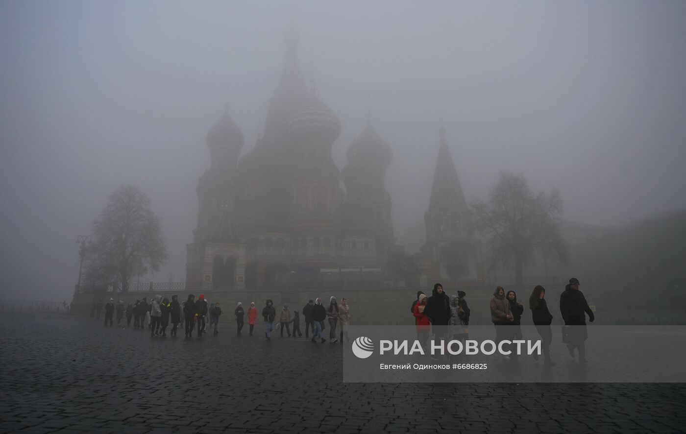 Туман в Москве