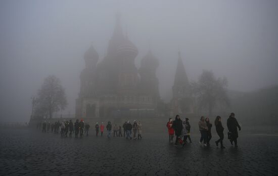 Туман в Москве