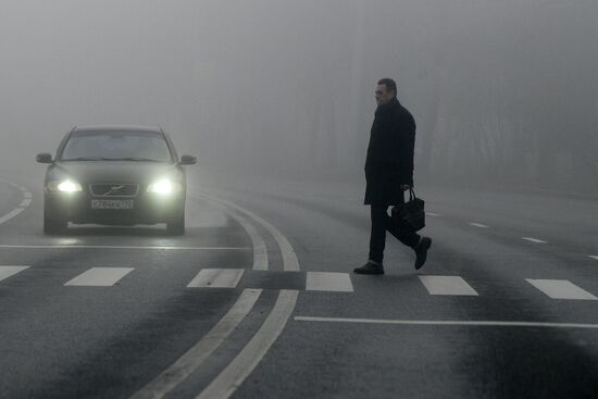 Туман в Москве