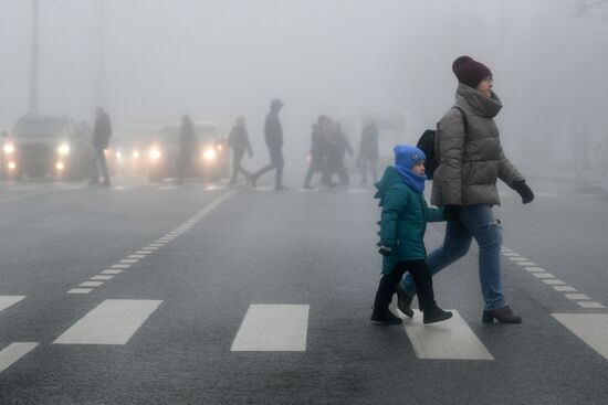 Туман в Москве