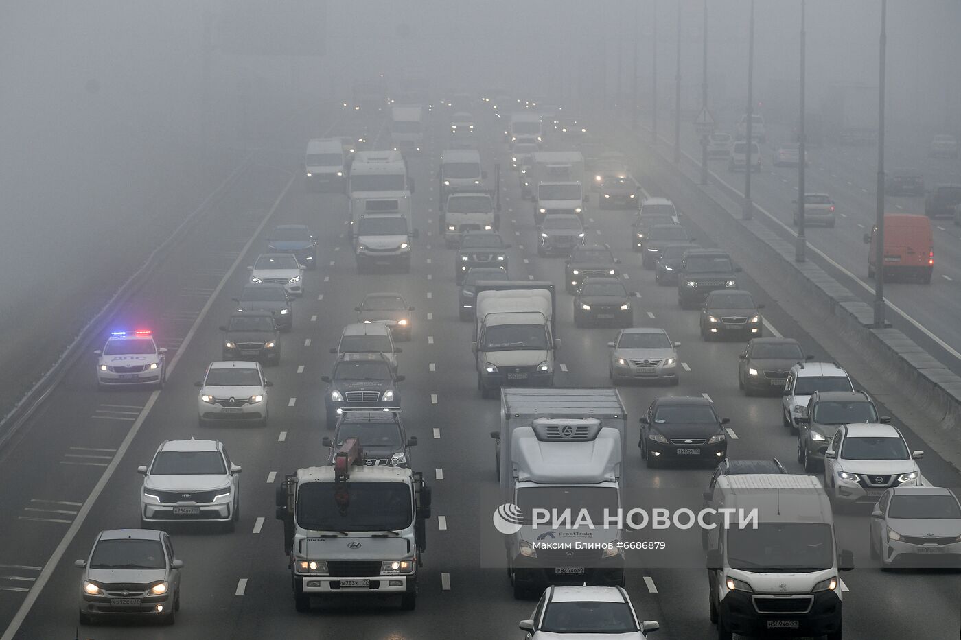 Туман в Москве