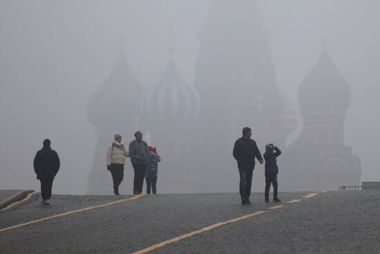 Туман в Москве