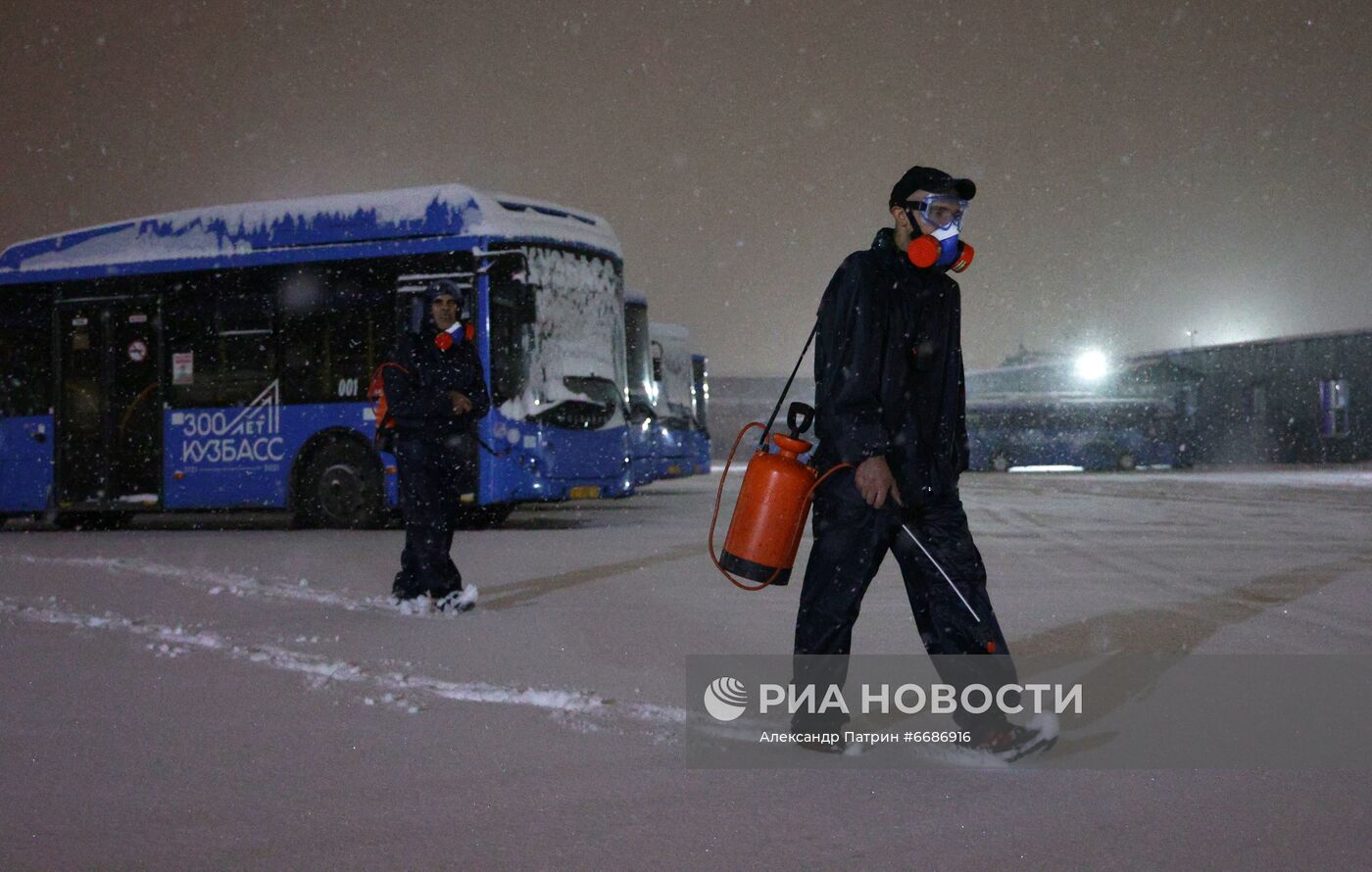 Дезинфекция автобусов в Кемерово