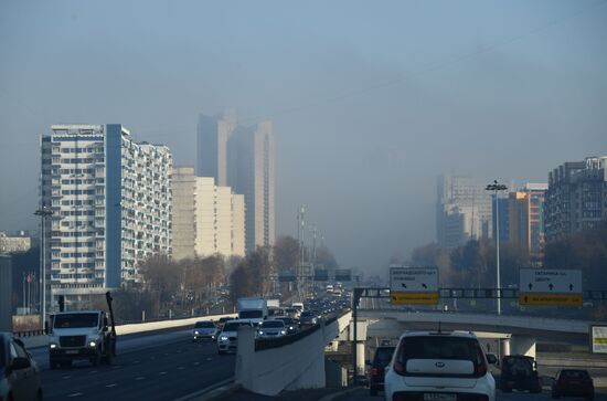 Туман в Москве