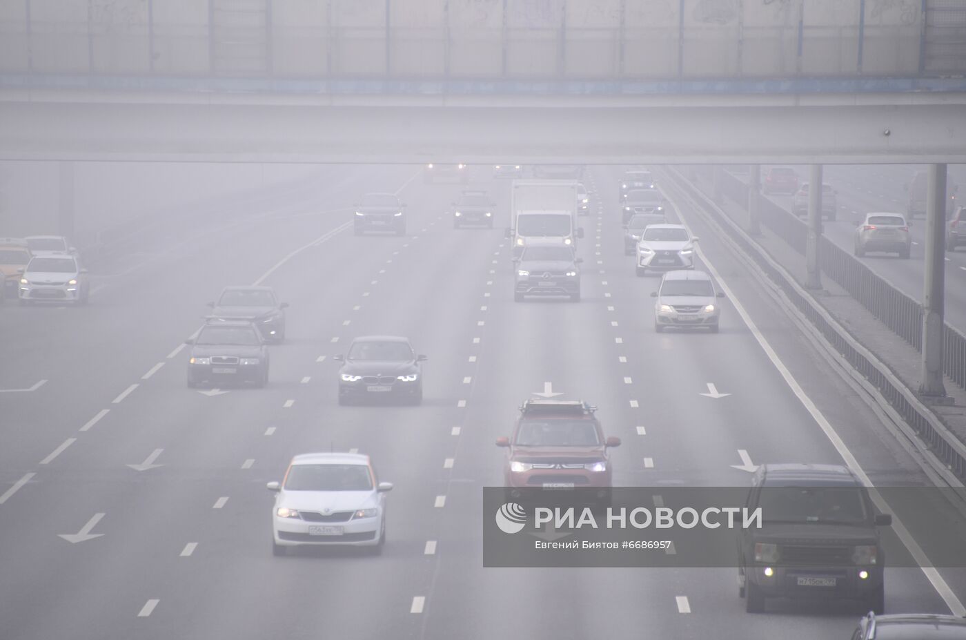 Туман в Москве