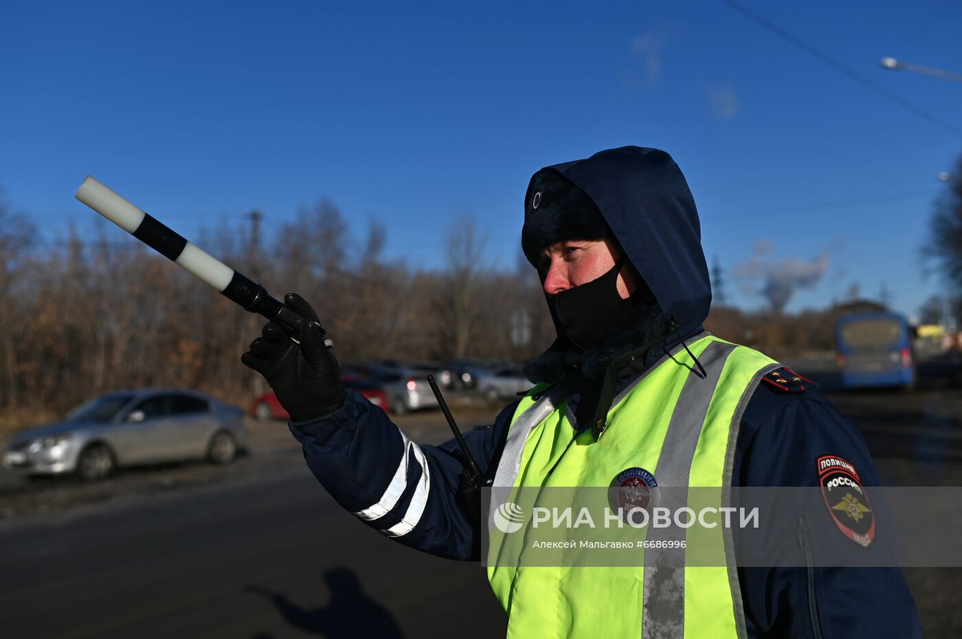 Работа ГИБДД в Омске