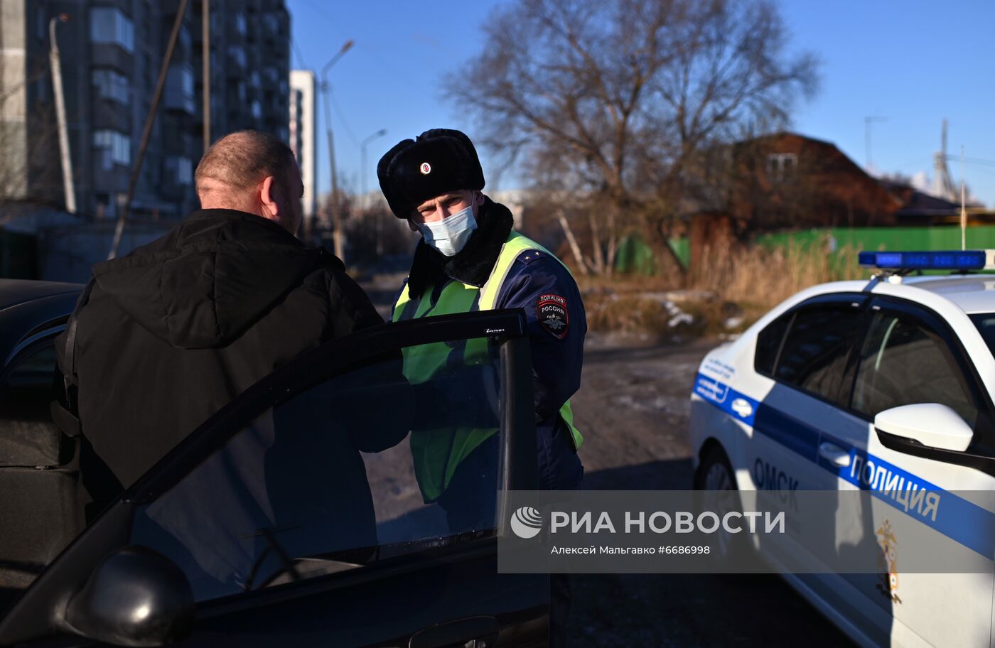 Работа ГИБДД в Омске