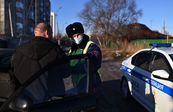 Работа ГИБДД в Омске