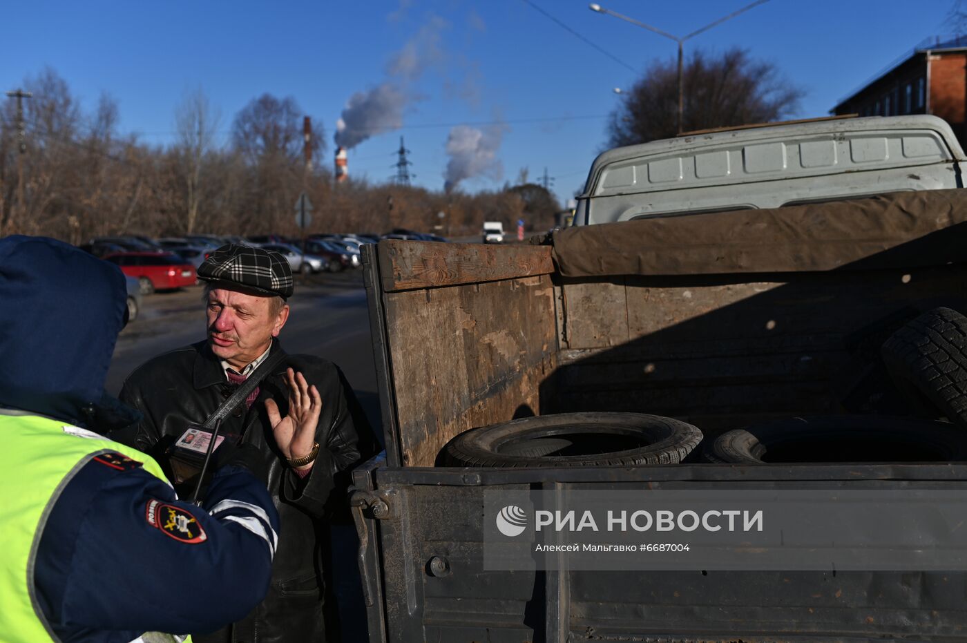 Работа ГИБДД в Омске