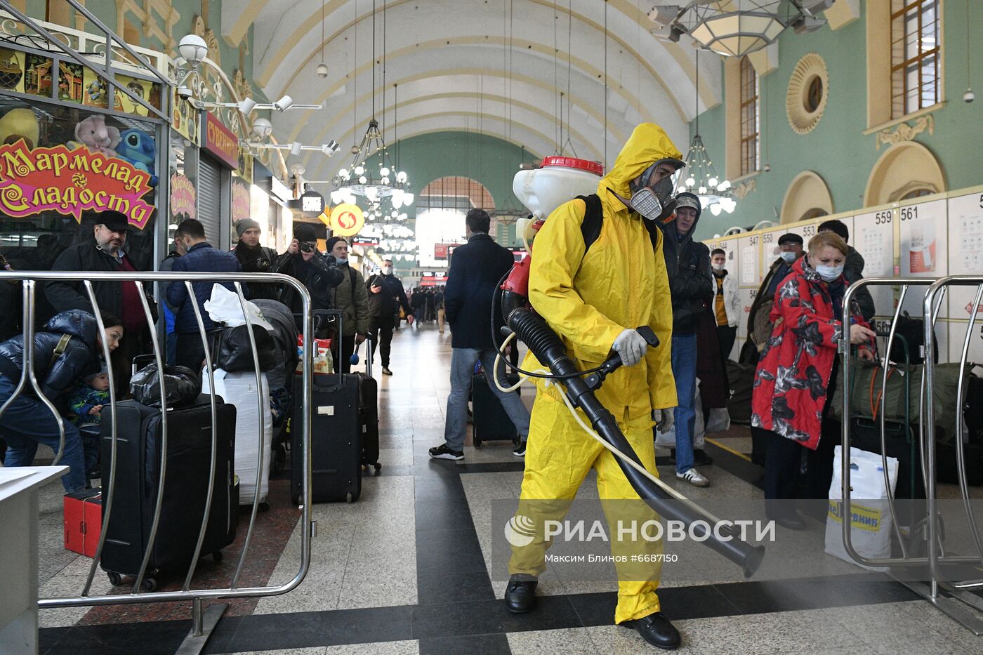 Дезинфекция Казанского вокзала