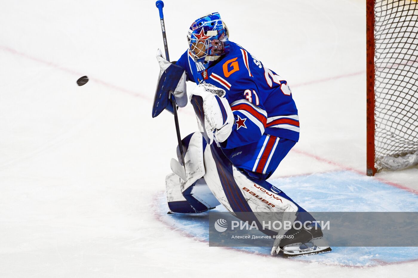 Хоккей. КХЛ. Матч СКА - "Металлург"
