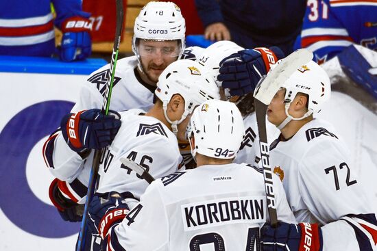 Хоккей. КХЛ. Матч СКА - "Металлург"