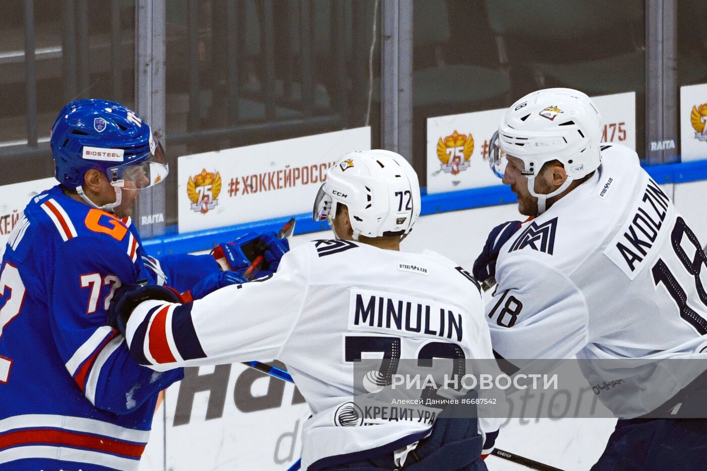Хоккей. КХЛ. Матч СКА - "Металлург"