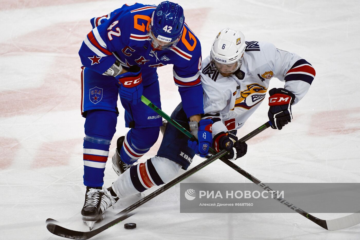 Хоккей. КХЛ. Матч СКА - "Металлург"