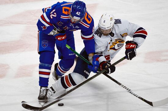 Хоккей. КХЛ. Матч СКА - "Металлург"