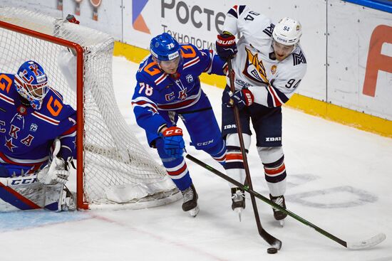 Хоккей. КХЛ. Матч СКА - "Металлург"