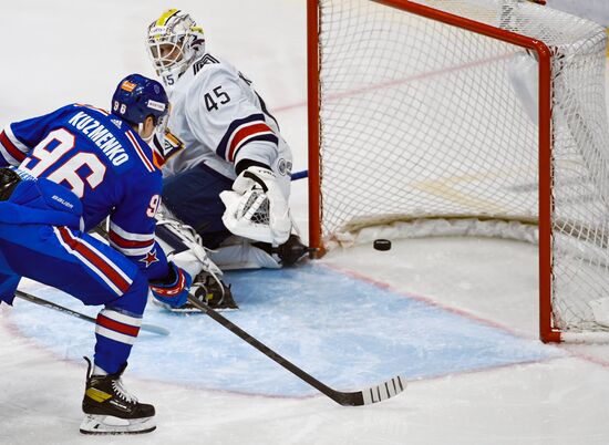 Хоккей. КХЛ. Матч СКА - "Металлург"