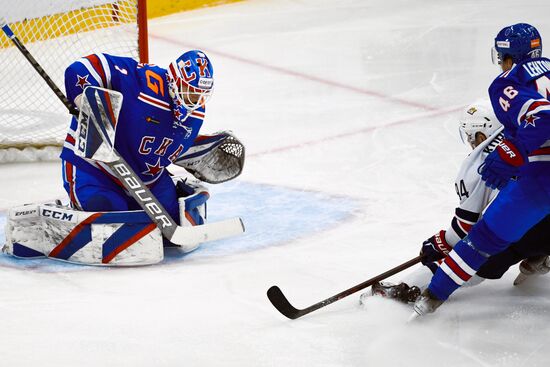 Хоккей. КХЛ. Матч СКА - "Металлург"