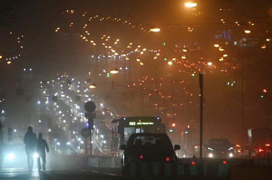 Туман в Москве