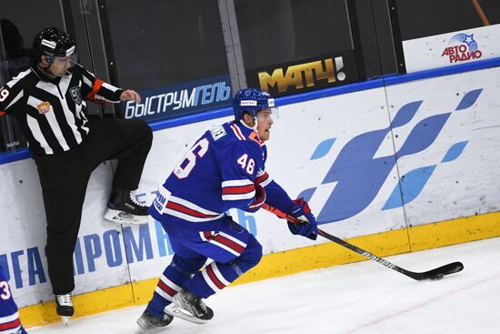 Хоккей. КХЛ. Матч СКА - "Металлург"