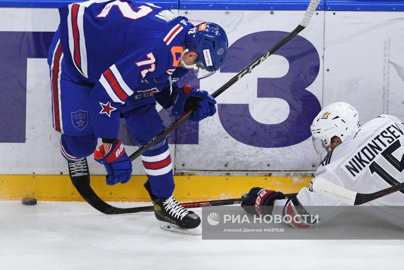 Хоккей. КХЛ. Матч СКА - "Металлург"