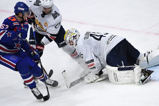 Хоккей. КХЛ. Матч СКА - "Металлург"