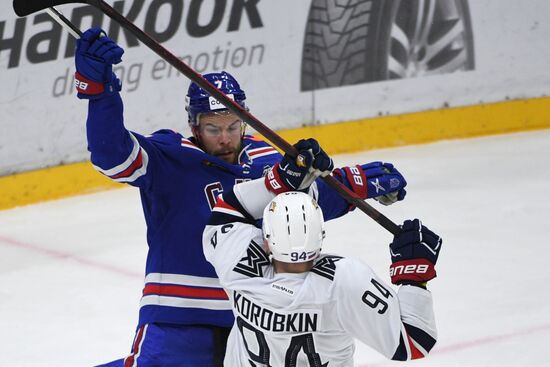 Хоккей. КХЛ. Матч СКА - "Металлург"