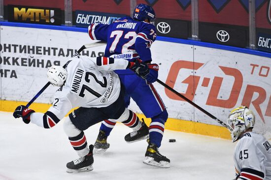 Хоккей. КХЛ. Матч СКА - "Металлург"