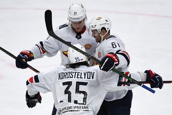 Хоккей. КХЛ. Матч СКА - "Металлург"