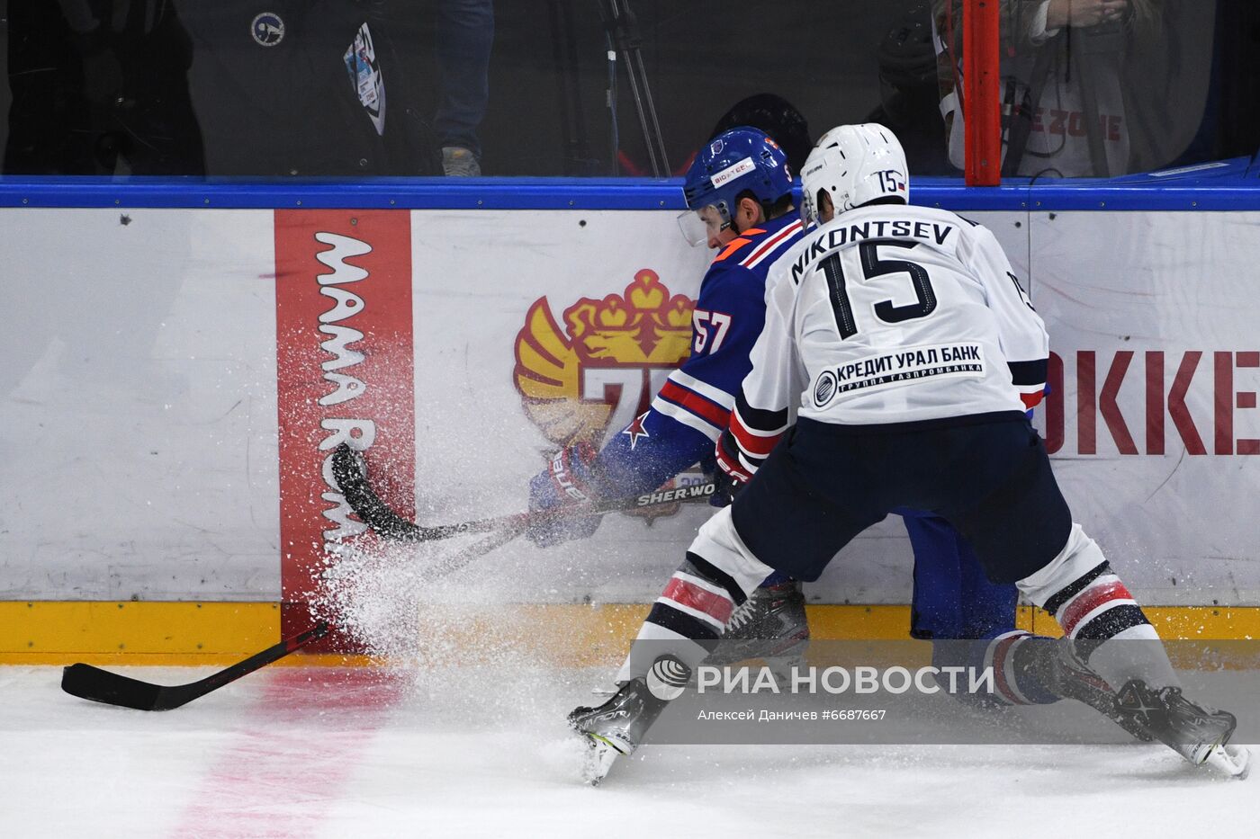 Хоккей. КХЛ. Матч СКА - "Металлург"