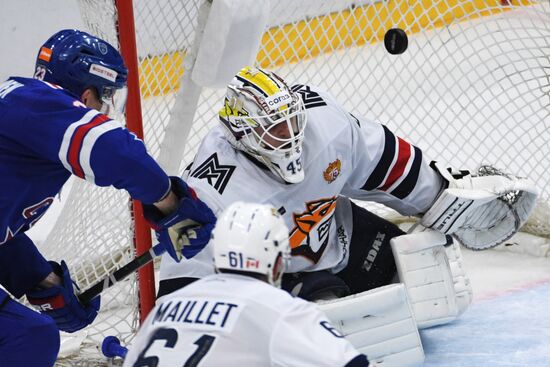 Хоккей. КХЛ. Матч СКА - "Металлург"