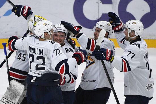 Хоккей. КХЛ. Матч СКА - "Металлург"