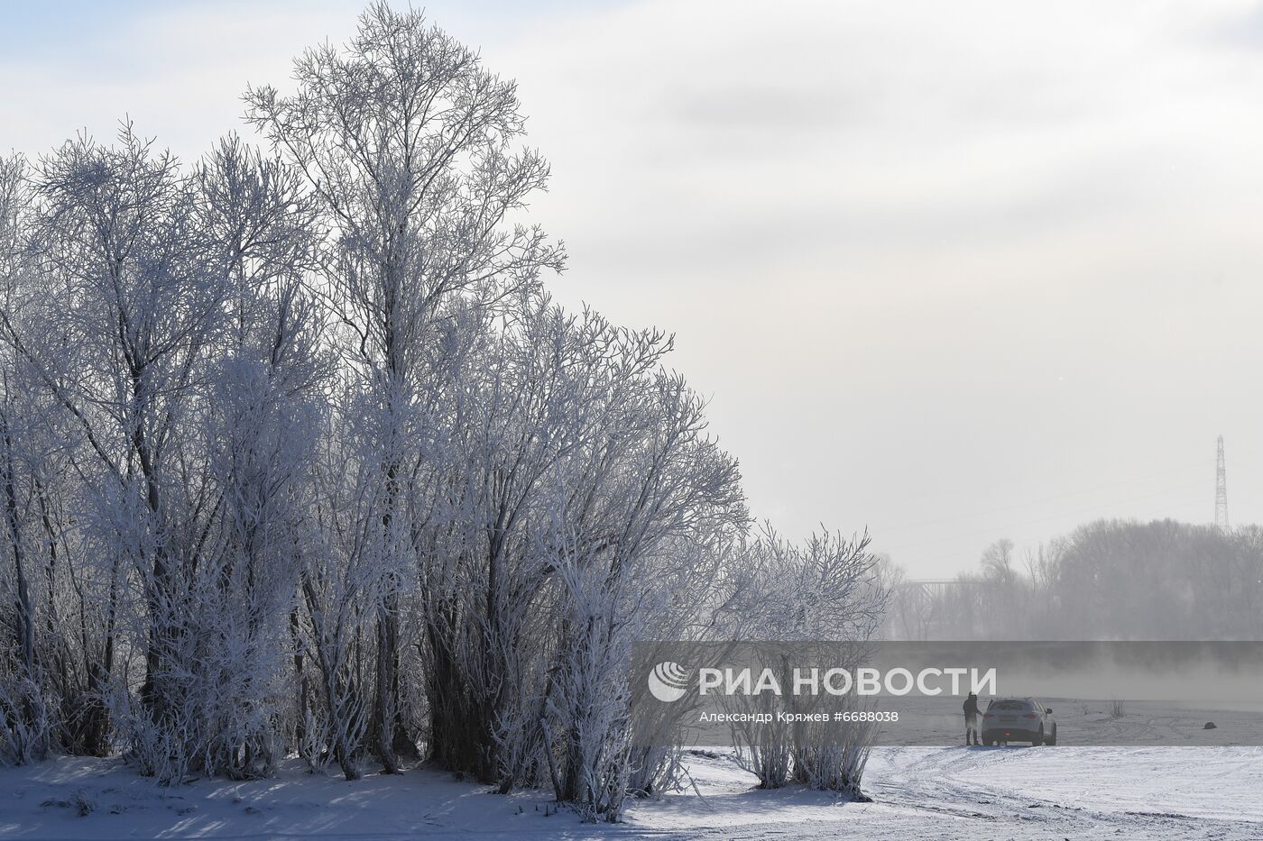 Первые морозы в Новосибирске