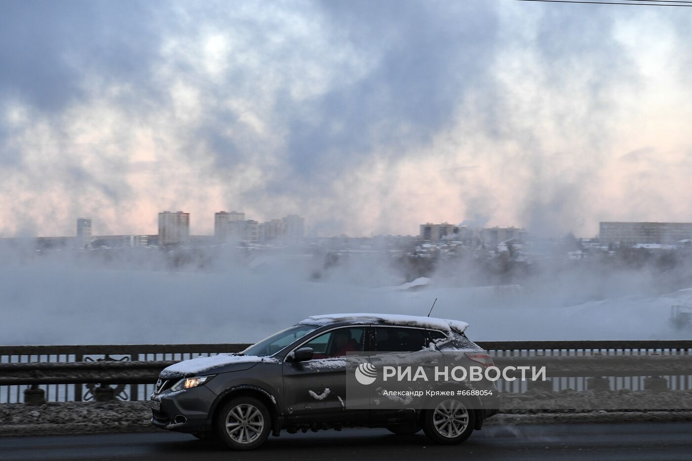 Первые морозы в Новосибирске