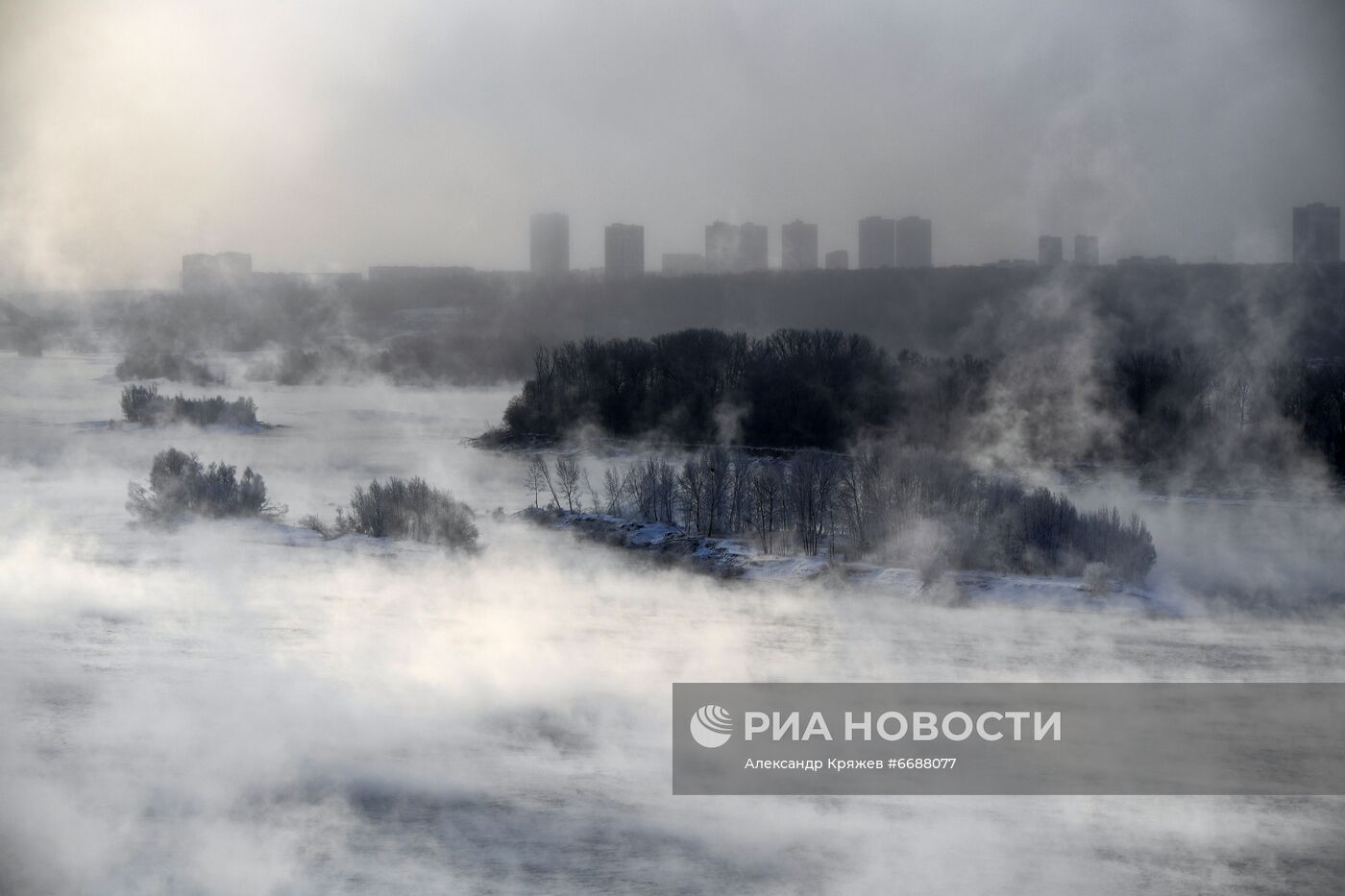 Первые морозы в Новосибирске