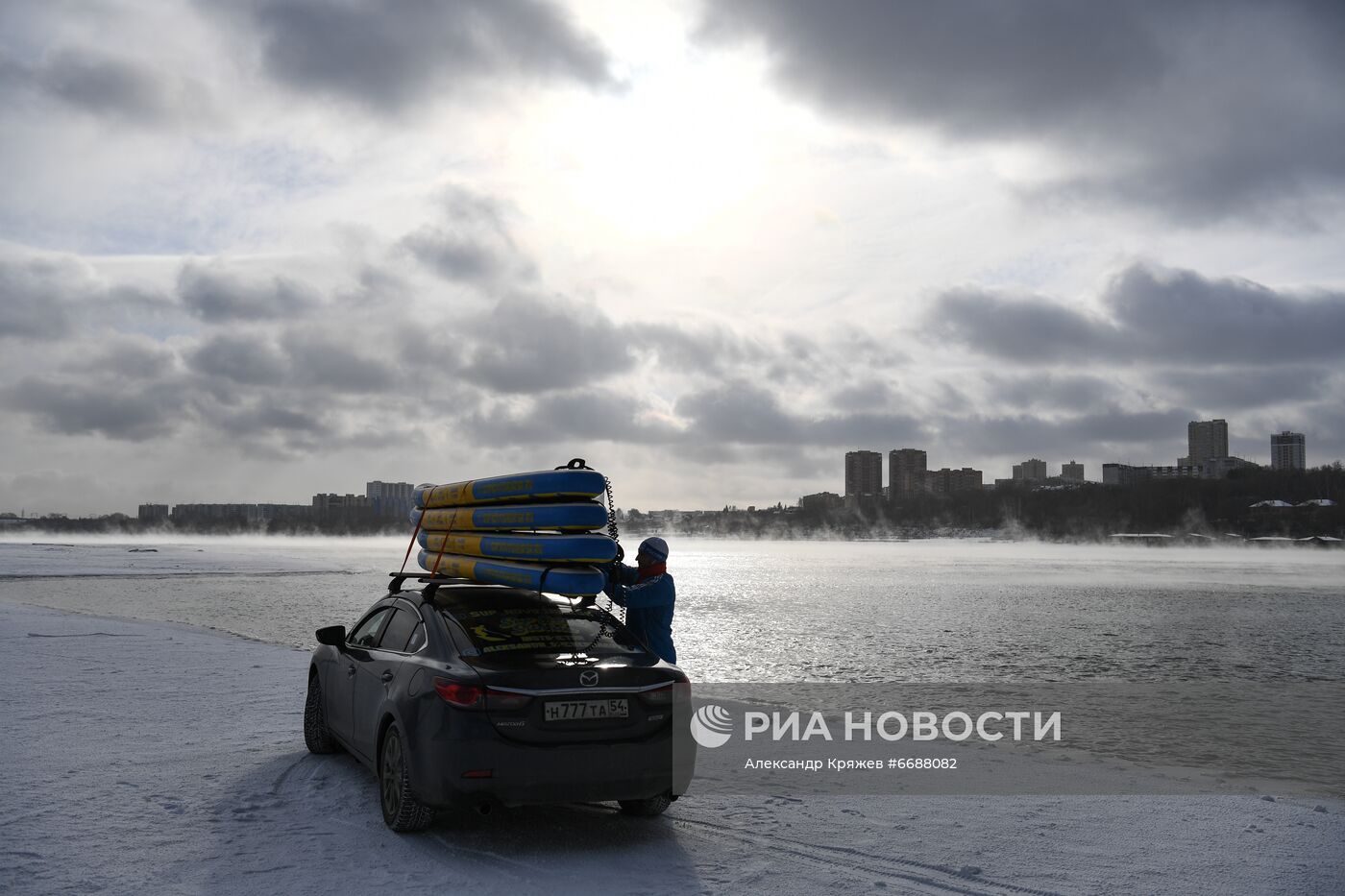 Первые морозы в Новосибирске