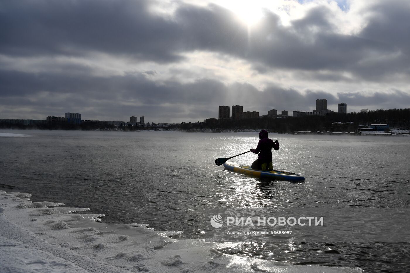 Первые морозы в Новосибирске