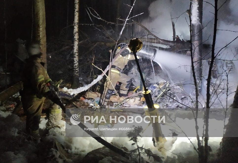 Самолёт Ан-12 разбился в Иркутской области