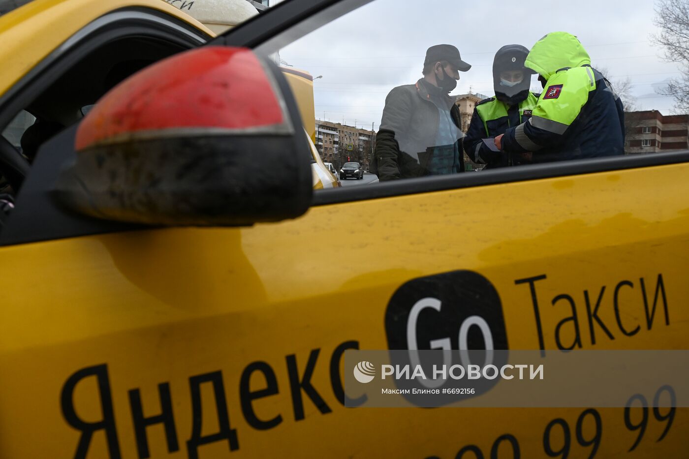 Проверка соблюдения водителями такси санитарно-эпидемиологических требований