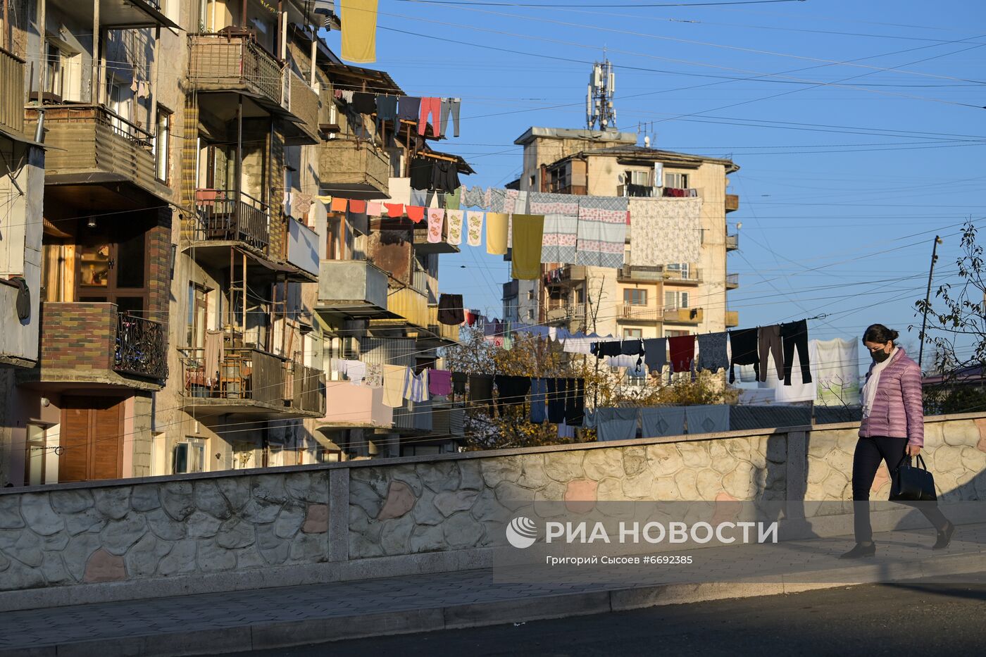 Город Степанакерт в Нагорном Карабахе