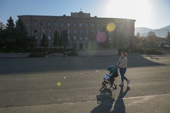 Город Степанакерт в Нагорном Карабахе