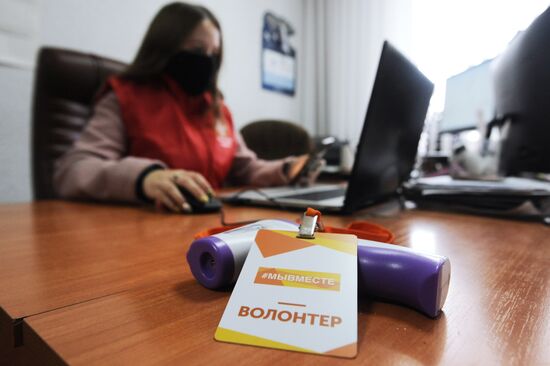 Работа волонтеров в рамках Всероссийской акции "Мы вместе" в регионах России