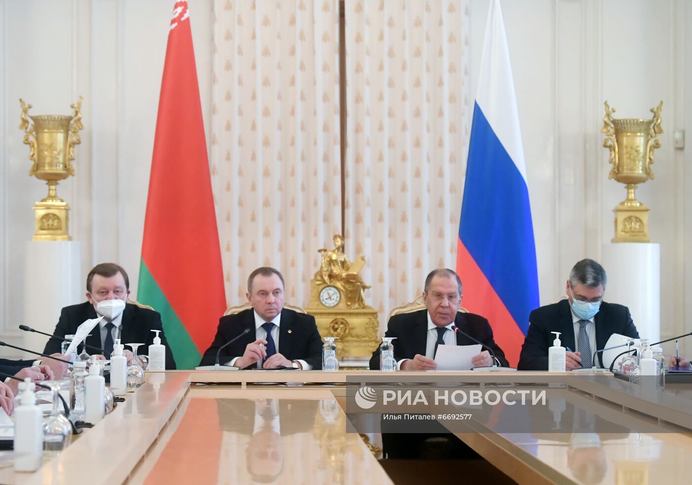 Заседание коллегий МИД России и МИД Белоруссии с участием С. Лаврова и В. Макея