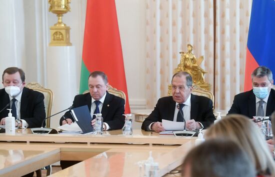 Заседание коллегий МИД России и МИД Белоруссии с участием С. Лаврова и В. Макея