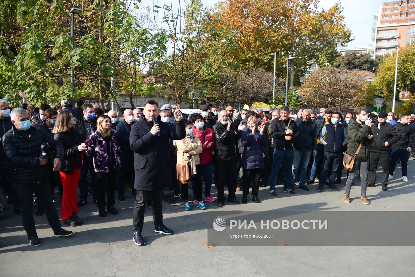 Акции сторонников М. Саакашвили в Тбилиси