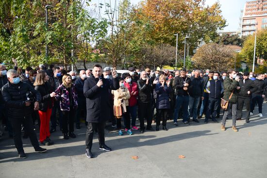Акции сторонников М. Саакашвили в Тбилиси
