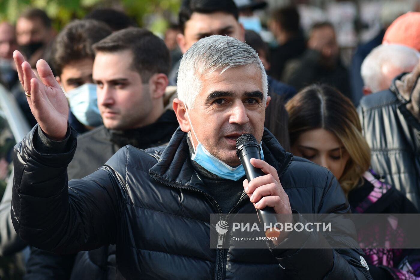 Акции сторонников М. Саакашвили в Тбилиси