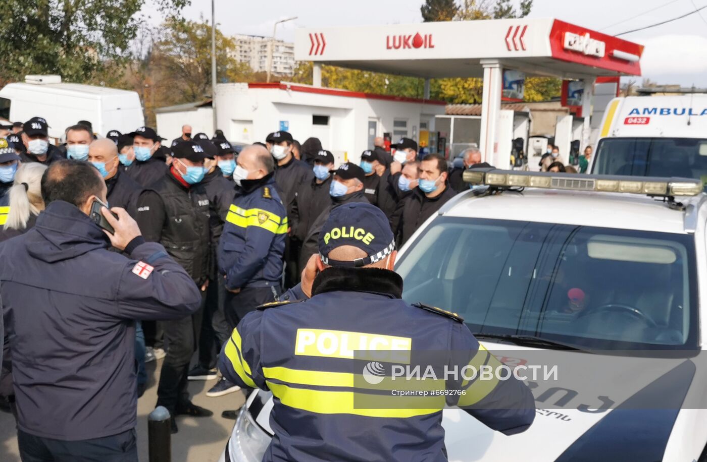 Акции сторонников М. Саакашвили в Тбилиси